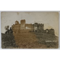 SOIMOS , CETATEA , FOTOGRAFIE TIP CARTE POSTALA , PERIOADA INTERBELICA