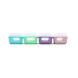 SET 4 RECIPIENTE SILICON SNAPGO CUBES, MELII, 4 118 ML