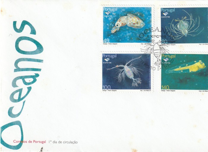 FDC ,fauna oceanelor,Portugalia .