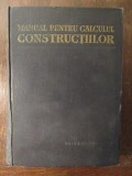 MANUAL PENTRU CALCULUL CONSTRUCTIILOR, 1964