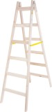 Scara dubla din lemn Strend Pro, 6 trepte, 1,9 m, 150 kg