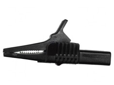 Borna crocodil neagra 30A 1kV 19mm foto