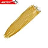 Cumpara ieftin Extensie par clip on sintetic, blond auriu, 60 cm, 5 clipsuri, termorezistenta, Magrot htn-15
