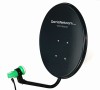 Antenă camping 45cm, cu ventuză dublă, satelit parabolică, pentru camion,