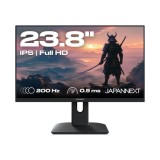 JAPANNEXT Monitor 23.8" IPS Full HD 200Hz 0.5ms, Adjustable Height and Tilt,
