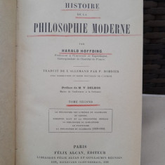 Histoire de la philosophie moderne - Harald Hoffding vol.II (carte in limba franceza)