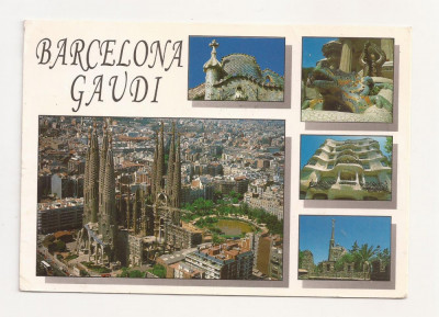 FA7 -Carte Postala - SPANIA - Barcelona, A. Gaudi, circulata 1997 foto