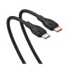 CABLU alimentare si date Baseus Pudding, Fast Charging Data Cable pt. smartphone, USB Type-C la USB Type-C 100W, 1.2m, negru &quot;P10355702111-00&quot; (timbru