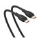 CABLU alimentare si date Baseus Pudding, Fast Charging Data Cable pt. smartphone, USB Type-C la USB Type-C 100W, 1.2m, negru &quot;P10355702111-00&quot; (timbru