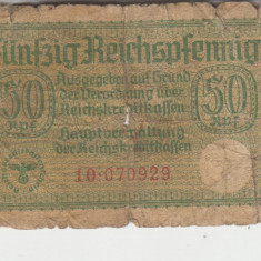 M1 - Bancnota foarte veche - Germania - 50 reichspfennig