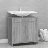 Gossi dulap de baie, gri sonoma, 60x33x60 cm, lemn prelucrat