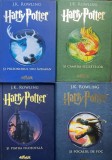 J.K. Rowling - Harry Potter, 4 volume: Piatra Filosofală, Camera Secretelor,