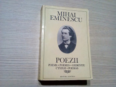 MIHAI EMINESCU - Poezii Poems Poesies Gedichte Ctixi Poesias - 1971, 567 p. foto