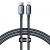 Cablu Date si Incarcare USB-C - Lightning Baseus Crystal Shine Series, 20W, 1.2m, Negru CAJY000201, Apple