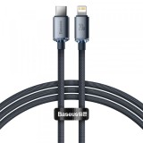 Cablu Date si Incarcare USB-C - Lightning Baseus Crystal Shine Series, 20W, 1.2m, Negru CAJY000201, Apple
