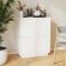 vidaXL Servantă albă 60x34x75 cm din lemn masiv de pin 813376