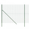 Gard plasa de sarma, verde, 1,4x10 m, otel galvanizat GartenMobel Dekor, vidaXL