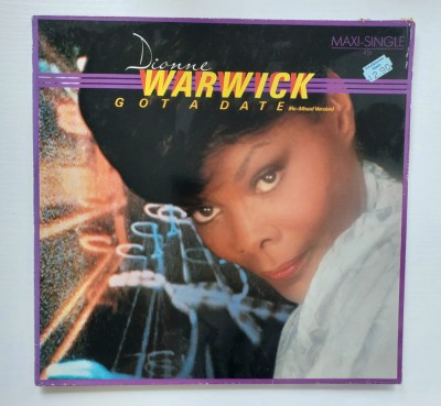 Dionne Warwick &amp;ndash; Got A Date (Remixed Version) disc vinil 12&amp;quot; 45 RPM Electronic foto