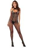 Cumpara ieftin BS331-1 Lenjerie bodystocking cu choker si decupaje