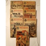 7 vol. col. Aventura 7, 12, 13, 16, 28, 39: Jack London - Ciuma stacojie; Paul Dancray - Prizonierii Submarinului U-35 ș.a.