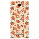 Husa silicon pentru Xiaomi Remdi Note 3, Red Foxes