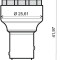 Bec led 12V Bay15d alb