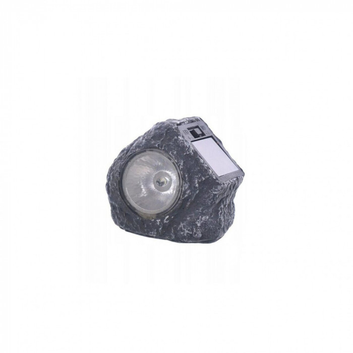 Lampa solara pentru gradina, Jumi, model piatra 7x8 cm, 1 LED