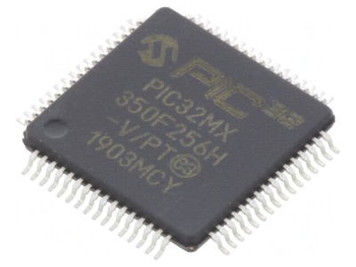 Microcontroler PIC32 256kB TQFP64 8MHz SMD 2,3-3,6V foto