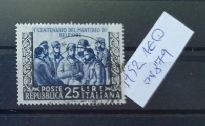 TS21 - Timbre serie Italia 1952 Mi879 foto