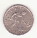 Luxemburg 1 franc 1946, primul an de batere - Charlotte