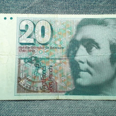 20 Francs 1983 Elvetia / Switzerland / franci / franken