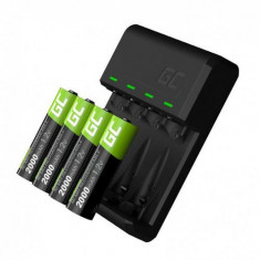 Green Cell GC VitalCharger Încărcător 4 AA 2000mAh Ni-MH baterii reîncărcabile AA 2000mAh Ni-MH