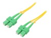 Patch Cord Fibră Optică SC/APC 1,5m Galben, QOLTEC