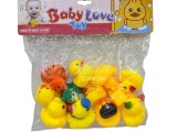 Set 12 Ratuste de Baie colorate cu sunet jucarii plutitoare pentru cada
