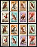 Ungaria 1962, Mi #1881-1888 A+B**, dant + ned, fauna pasari, MNH. Cota 158,50 &euro;!, Natura, Nestampilat