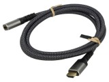 Cablu HDMI 2.1 Goobay 1.5m Mufă Textilă Soclu Fire 79105