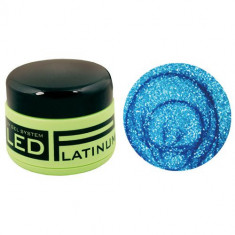 Gel LED UV - 13 Glitter Ice Blue, 9g foto