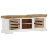 Cumpara ieftin Comoda TV, 110x30x40 cm, lemn masiv de mango