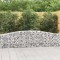 vidaXL Coșuri gabion arcuite 3 buc, 400x30x60/80 cm, fier galvanizat 3145801