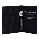 Parfum pentru bărbați pentru a atrage femeile X-Phero Body Attack Violet pentru bărbați, 1 ml