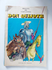 DON QUIJOTE - Miguel de Cervantes - EUGEN TARU (ilustratii) - 1986, 81 p. foto