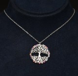 Lantisor Din Argint -- TREE OF LIFE Multicolor-- ARG80C, Argintboutique