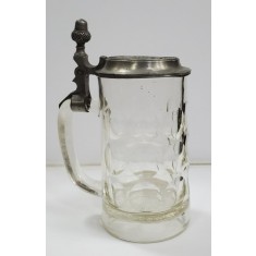 Halba de bere cu capac din zinc, Restaurant Senftl Wartem, Secol XX