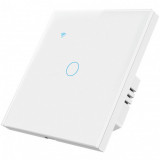Cumpara ieftin Intrerupator smart touch iUni 1F, Wi-Fi, Sticla securizata, LED
