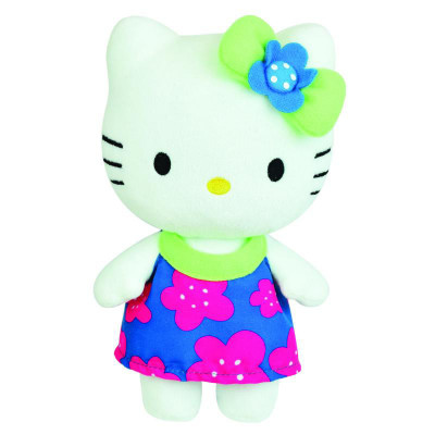 Jucarie Plus Jemini 20cm Hello Kitty Floricele Roz foto