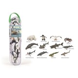 Cutie cu 12 minifigurine pictate manual animale marine 3 a1211, Collecta