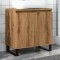 Gossi dulap de baie, stejar artizanal, 58x33x60 cm, lemn prelucrat