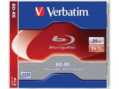 Verbatim blu ray rewritable bd-re 25gb foto