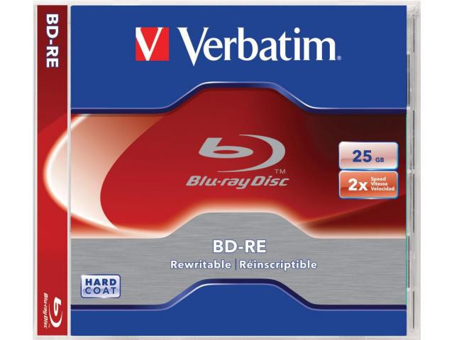 Verbatim blu ray rewritable bd-re 25gb