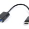 CABLU adaptor OTG GEMBIRD, pt. smartphone, USB 2.0 Type-C (T) la USB 2.0 (M), 20cm, asigura conectarea telef. la o tastatura, mouse, HUB, stick, etc.,